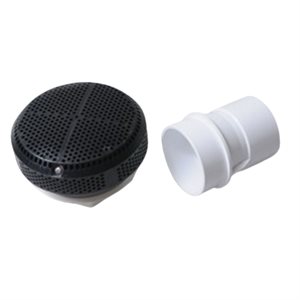 DRAIN DE SUCCION HI-FLO NOIR SORTI 2'' (TROU 3.25)