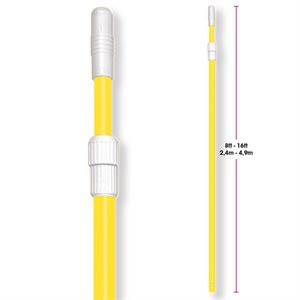 MANCHE TELESCOPIQUE 8'-16' FIBRE DE VERRE