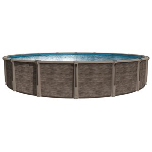 PISCINE HORS TERRE BALI BRUNE, MUR KOA 