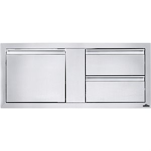 ENSEMBLE PORTE SIMPLE ET TIROIR DOUBLE 42'' X 16''