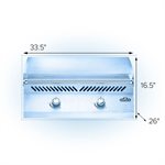 BRULEUR SS NAT AVEC PLAQUE CUISSON INTEGREE