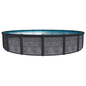 PISCINE HORS TERRE GEMINI GRISE, MUR DRIFTWOOD