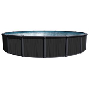 PISCINE HORS TERRE GEMINI GRISE, MUR NIGHT