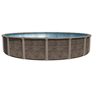 PISCINE HORS TERRE IMPÉRIA BEIGE, MUR KOA