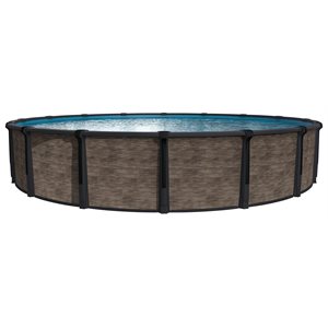 PISCINE HORS TERRE MAUI GRISE, MUR KOA