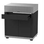MEUBLE DE CUISINE D'EXTERIEUR DUO AVEC TIROIR NOIR / GRIS