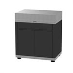 MEUBLE DE CUISINE D'EXTERIEUR DUO AVEC TIROIR NOIR / GRIS