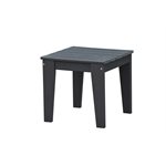 OGUNQUIT TABLE D'APPOINT CARRÉE EN LATTE GRISE 18X18