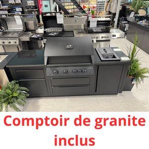 ENS. OASIS 200, GRIL ENC. 32'' SÉRIE 700 AVEC BRUL.ARR.INFRA