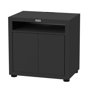 MEUBLE DE CUISSON AVEC TABLETTE NOIR (80X55X79CM)