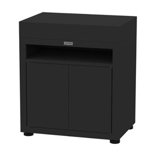 MEUBLE AVEC TABLETTE NOIR (80X55X92CM)