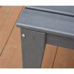 OGUNQUIT TABLE D'APPOINT CARRÉE EN LATTE GRISE 18X18